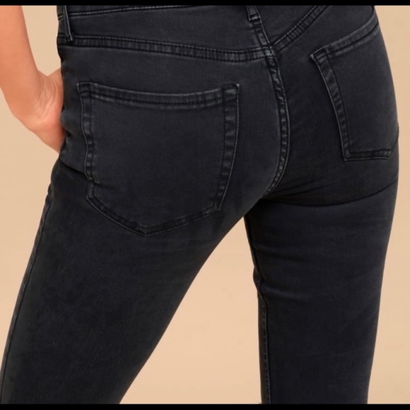 FREE PEOPLE Busted Knee Ankle Jeans - Picture 3 of 6